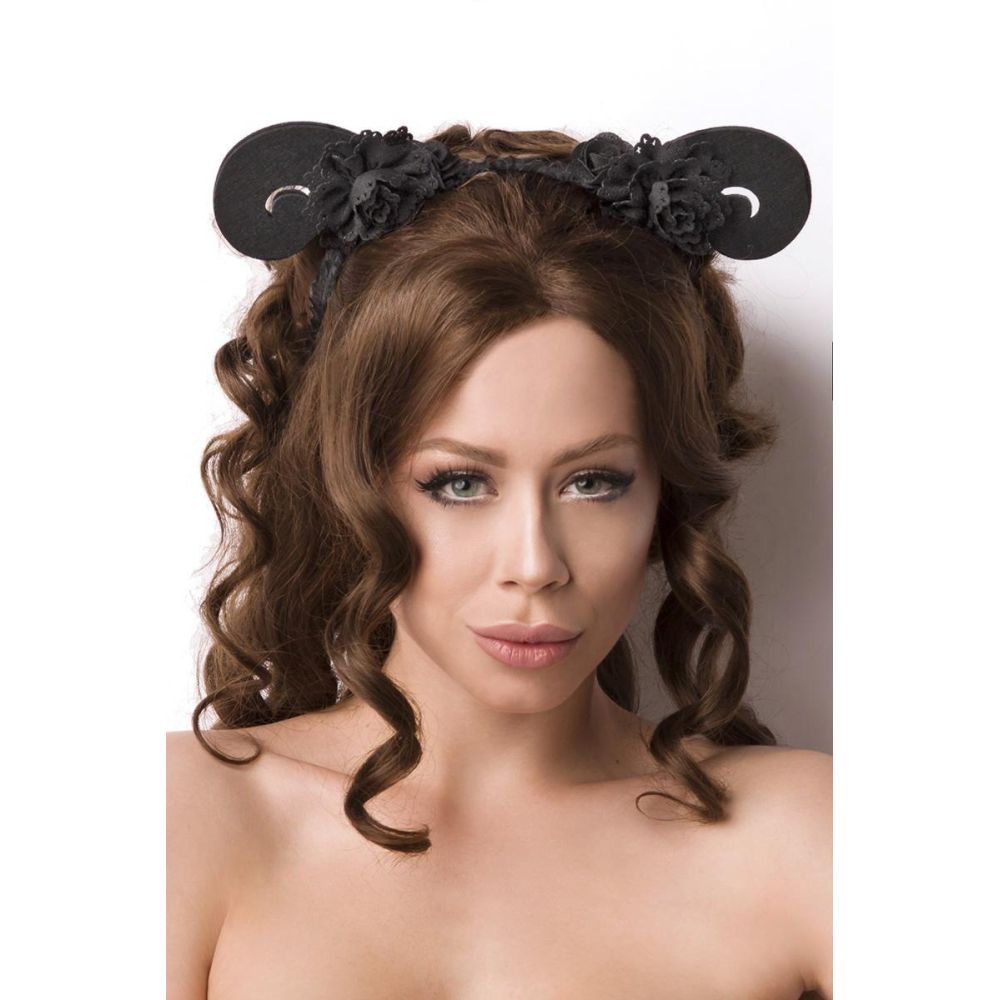 Atixo - Animal Headdress Hörner Stirnband - Schwarz